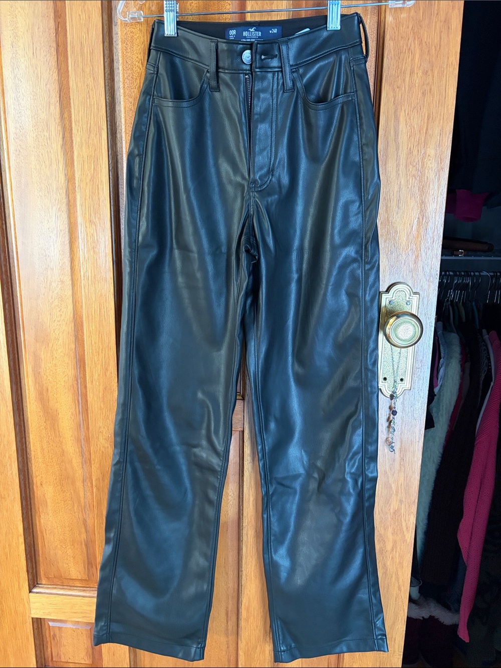 NWT Hollister Leather Pants